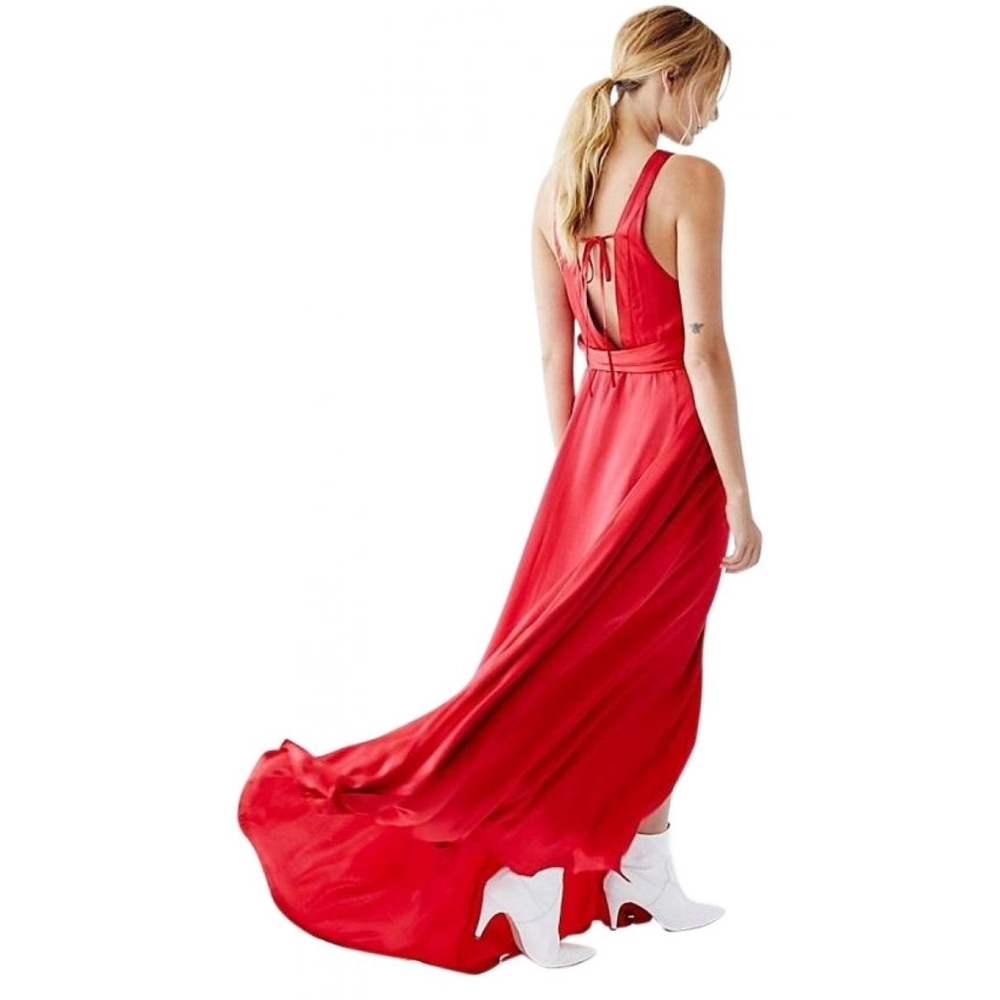 Free People Eternal Love Maxi Dress Red/rouge Suze 4 NWT Boho Formal Wedding